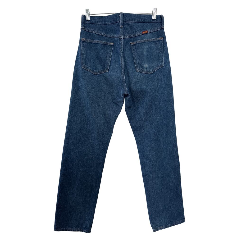 Vintage Y2K Rustler dark blue bootcut high waisted jeans waist 33X32 - Picture 4 of 15